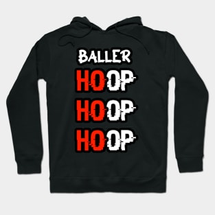 Baller Hoop Hoop Hoop Ho Ho Ho Red Hoodie